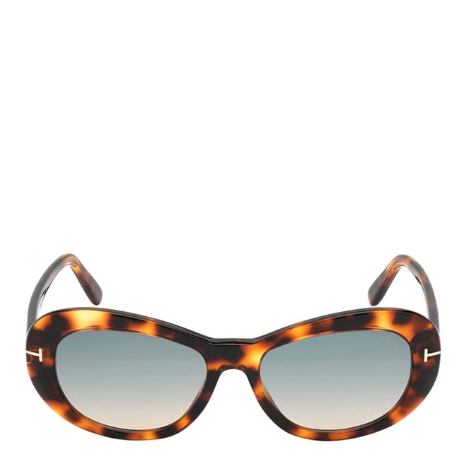 Tom Ford Women's Brown/Blue Tom Ford Sunglasses 54mm