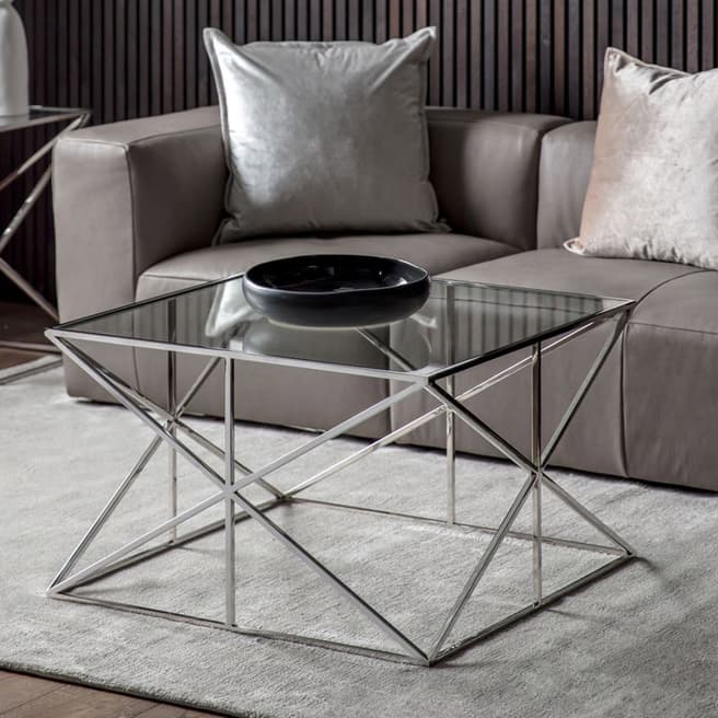 Gallery Living Parma Coffee Table, Silver