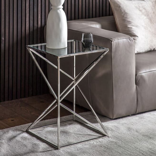 Gallery Living Palermo Small Side Table, Silver