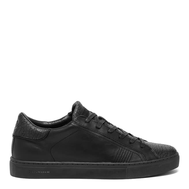 Crime London All Black Classic Low Top Sneakers