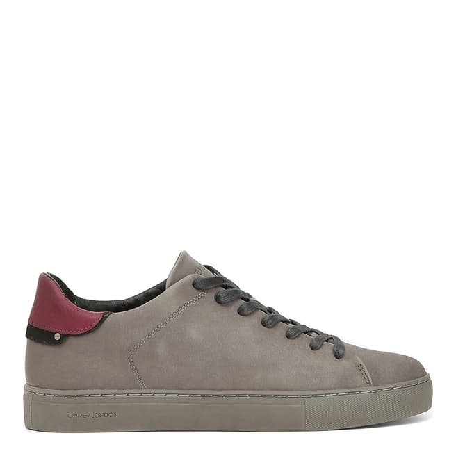 Crime London Taupe Contrast Leather Sneakers