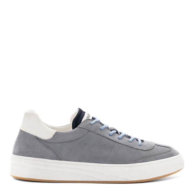 Crime London Grey Low Top Leather Sneakers