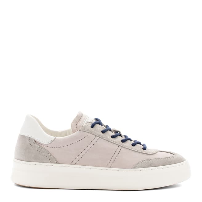 Crime London Beige Low Top Essential Leather Sneaker