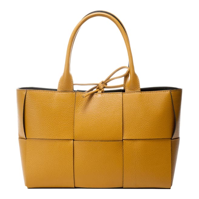 Lisa Minardi Brown Leather Top Handle Bag