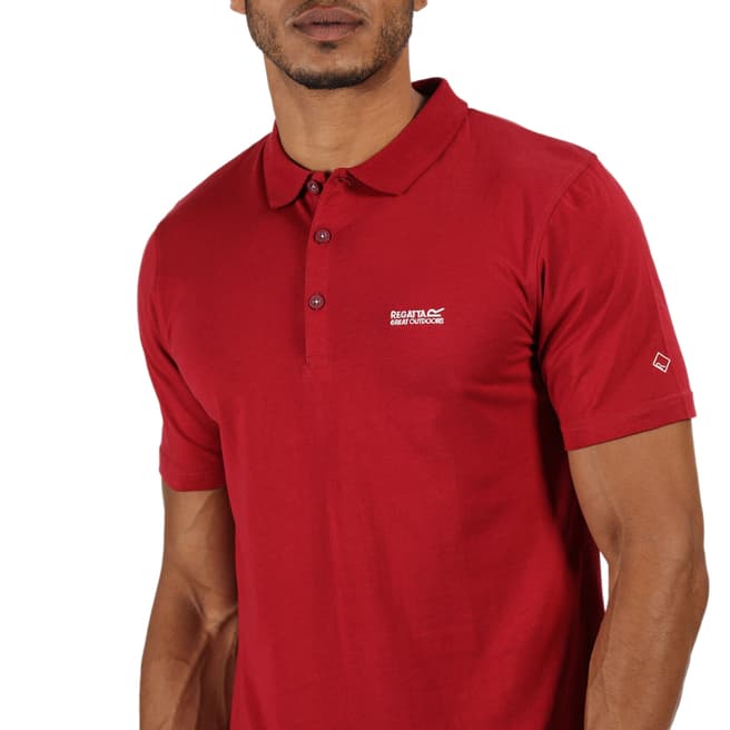 Regatta Red Cotton Polo Shirt