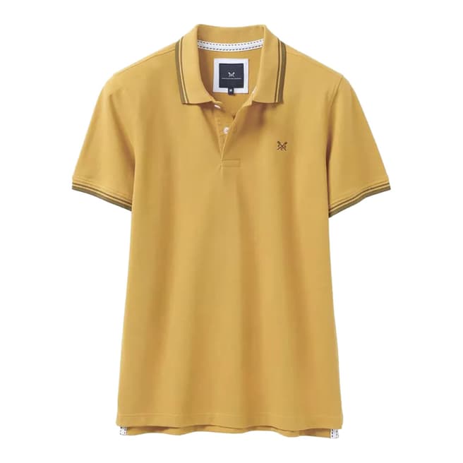 Crew Clothing Yellow Cotton Polo Shirt