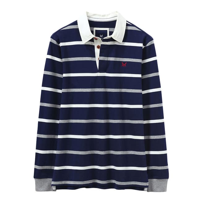 Crew Clothing Multi Stripe Cotton Rugby Shirt