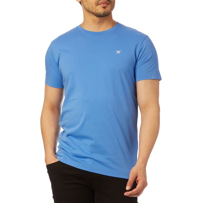 Hackett London Blue Logo Cotton T-Shirt