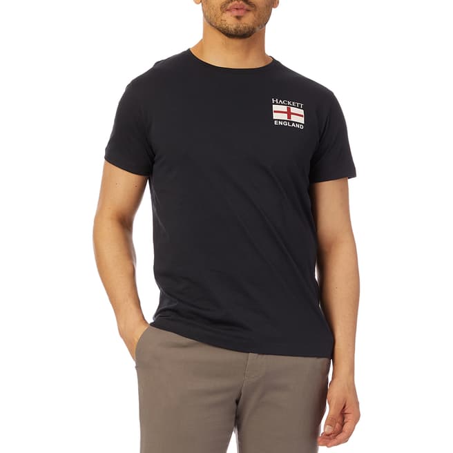 Hackett London Navy England Cotton T-Shirt
