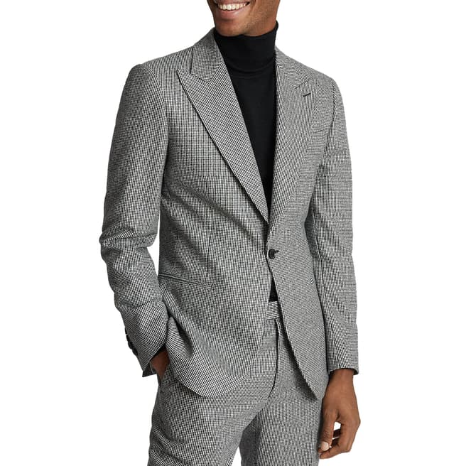 Reiss Grey Denzil Slim Wool Suit Jacket