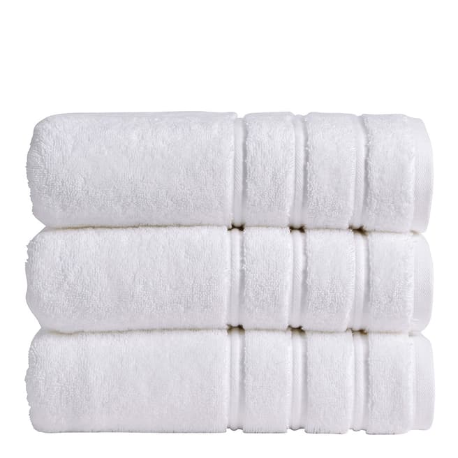 Christy Antalya Pair of Bath Towels, White