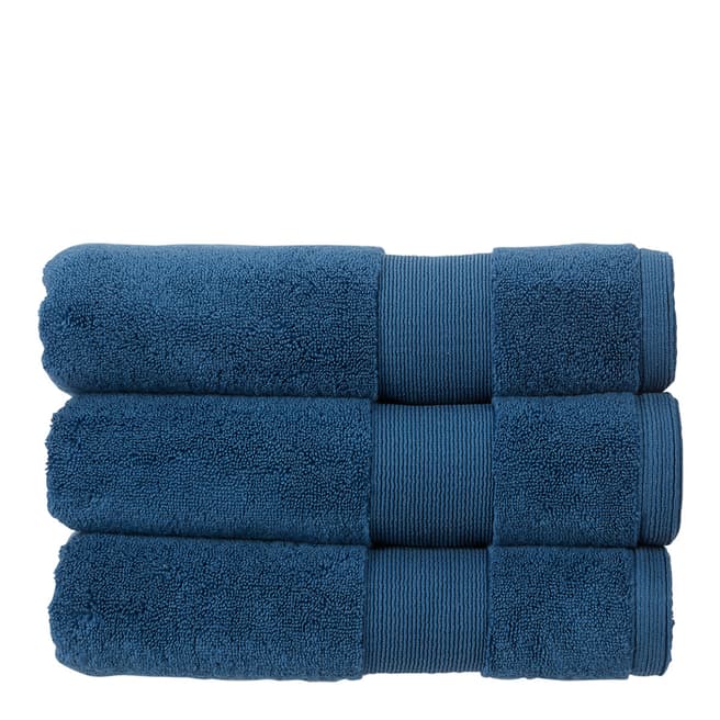 Living by Christy Carnival Pair of Hand Towels, Sapphire