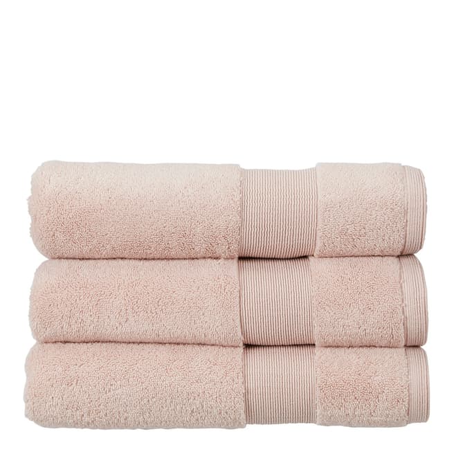 Living by Christy Carnival Pair of Hand Towels, Blush
