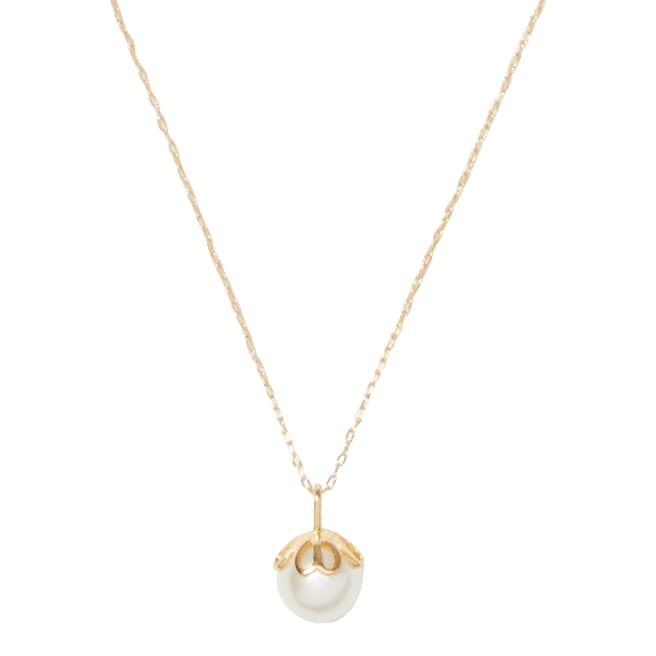 Kate Spade Gold Pearlette Mini Pearl Pendant Necklace