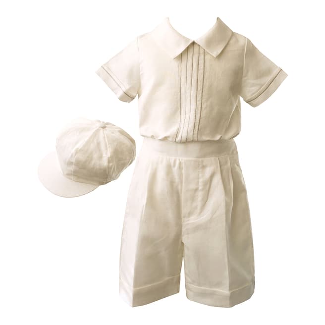 The Heritage Collections Boy's Ivory Archer 3 Piece Linen Set