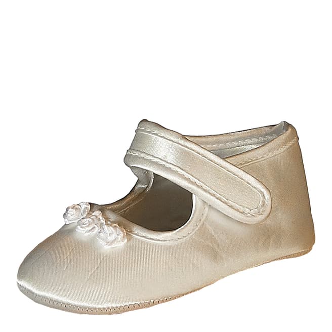 The Heritage Collections Baby Girl's Off-White Tianna Silk Shoes