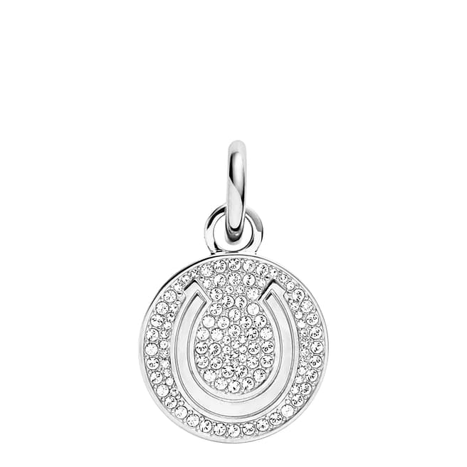 Dyrberg Kern Silver Necklace Pendant with Swarovski Crystals