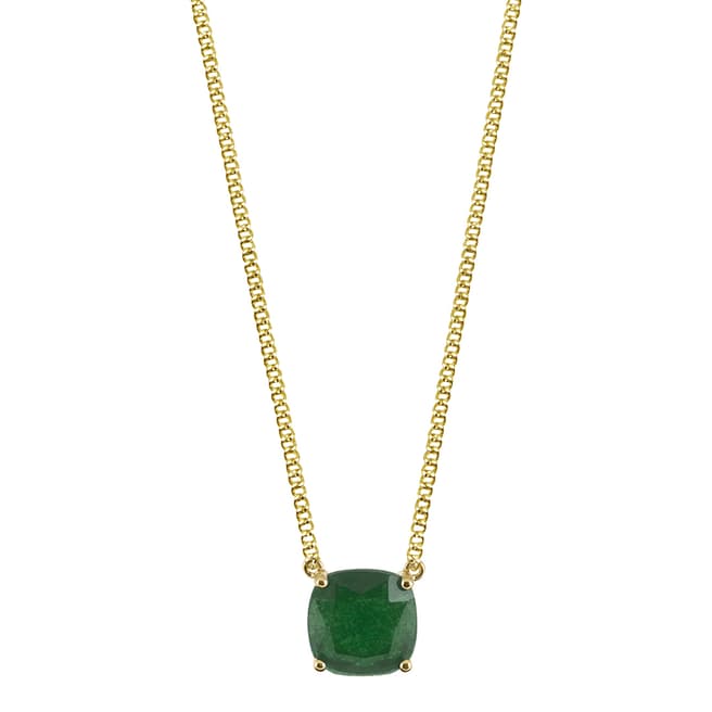 Dyrberg Kern Emerald Green Pendant Necklace