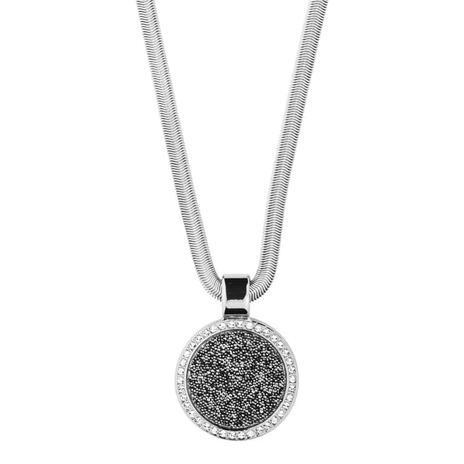 Dyrberg Kern Silver Pendant Necklace with Swarovski Crystals