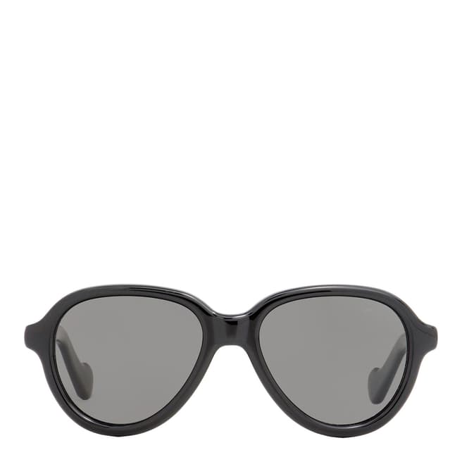 Moncler Unisex Shiny Black Moncler Sunglasses 52mm