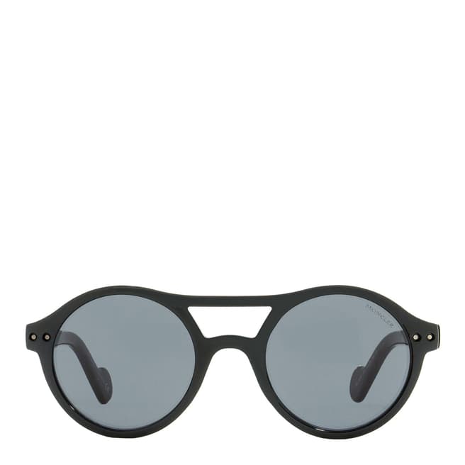 Moncler Unisex Shiny Black Moncler Sunglasses 51mm