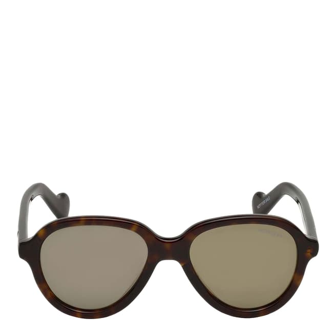 Moncler Unisex Dark Havana Moncler Sunglasses 52mm
