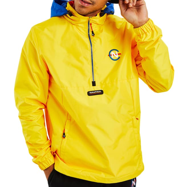 Nautica Yellow Lightweight Half Zip Jacket