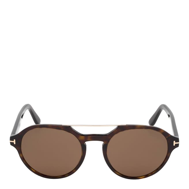 Tom Ford Men's Dark Havana/Brown Tom Ford Sunglasses 55mm