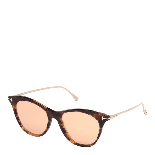Tom Ford Women's Havana/Pink Tom Ford Sunglasses 53mm