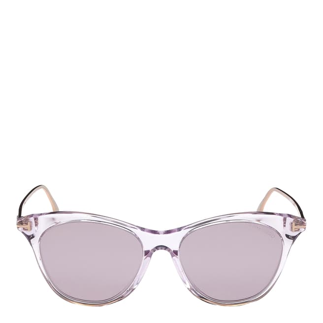 Tom Ford Women's Shiny Pink/Mirrored Purple Tom Ford Sunglasses 53mm