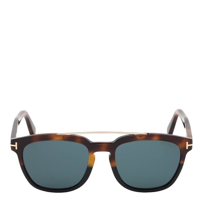 Tom Ford Men's Havana/Blue Tom Ford Sunglasses 54mm