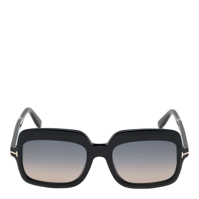 Tom Ford Women's Shiny Black/Smoke Tom Ford Sunglasses 56mm