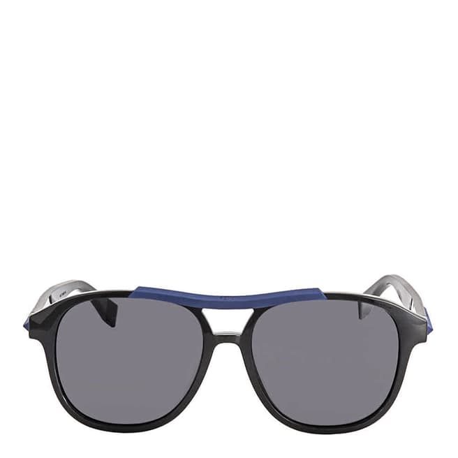 Fendi Men's Black/Grey Fendi Sunglasses 53mm
