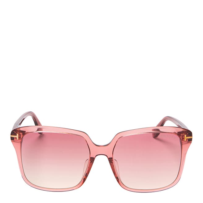 Tom Ford Women's Transparent Pink/Pink Tom Ford Sunglasses 58mm