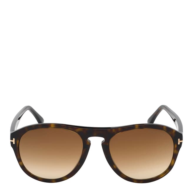 Tom Ford Men's Dark Havana/Gradient Brown Tom Ford Sunglasses 54mm