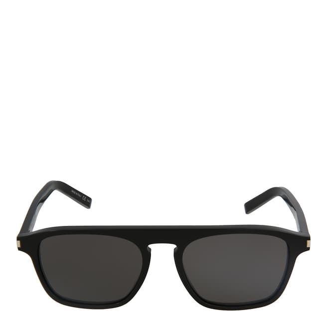 Saint Laurent Men's Black/Grey Sunglasses 52mm