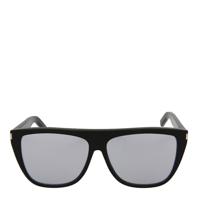 Saint Laurent Unisex Black/Silver Sunglasses 59mm