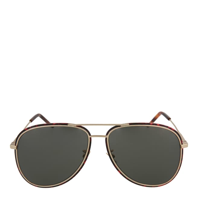Saint Laurent Unisex Gold/Grey Sunglasses 61mm