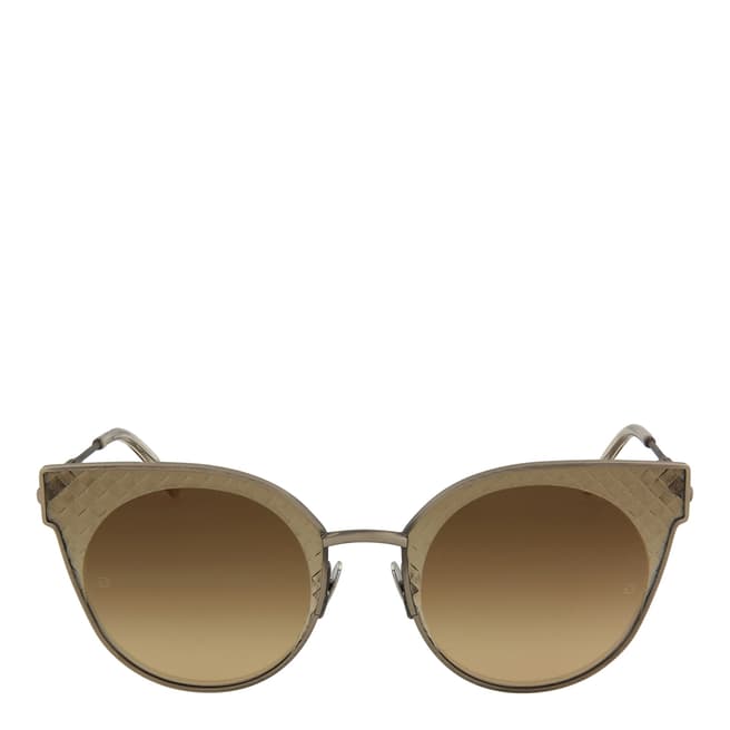 Bottega Veneta Women's Silver/Brown Bottega Veneta Sunglasses 62mm