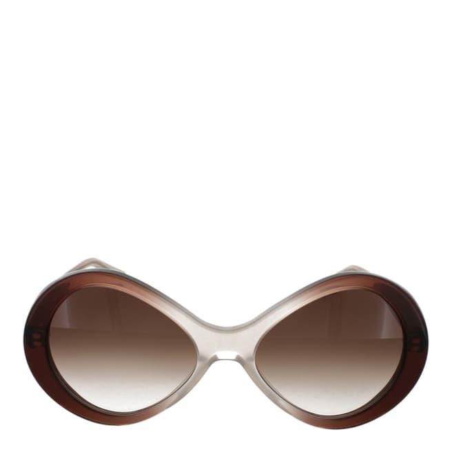 Chloe Women's Beige/Terracotta Chloe Sunglasses 55mm