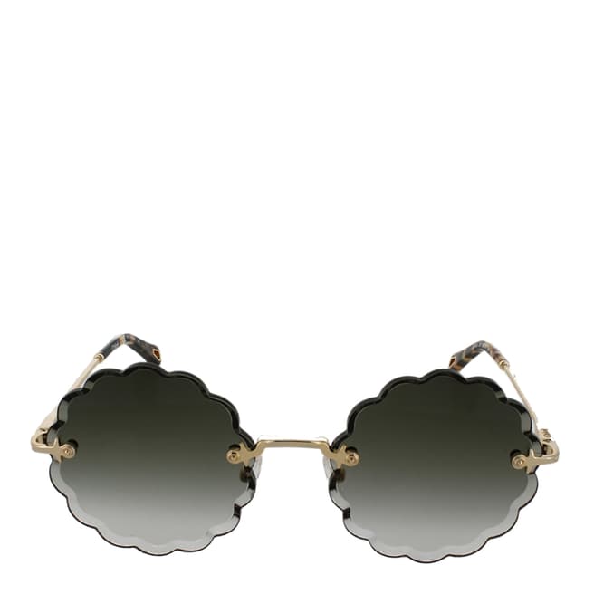 Chloe Women's Gold/Gradient Khaki Chloe Sunglasses 53mm