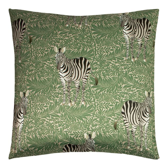 RIVA home Zebra Cushion 50 x 50cm, Green