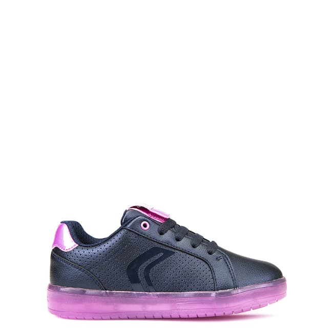 Geox Girl's Navy/Fuchsia Kommodor Sneakers