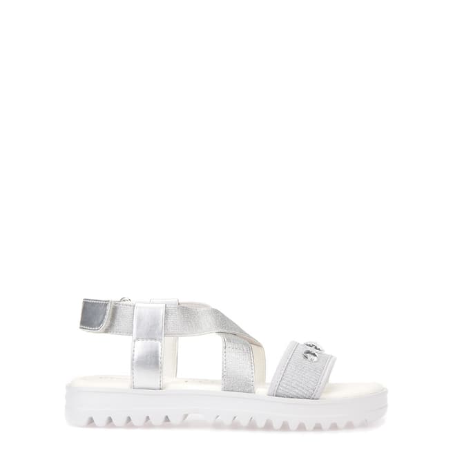 Geox Girl's Silver Coralie Sandals