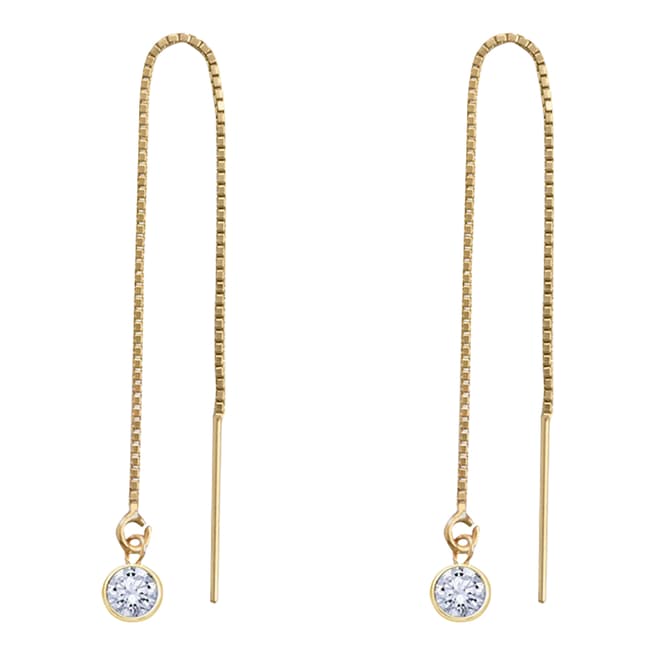 Chloe Collection by Liv Oliver 18K Gold Plated Zirconia Drop Earrings
