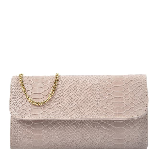 Isabella Rhea Pink Leather Crossbody/Clutch Bag