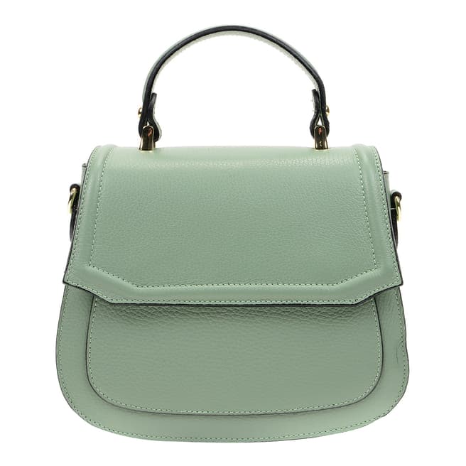 Isabella Rhea Green Leather Top Handle Bag