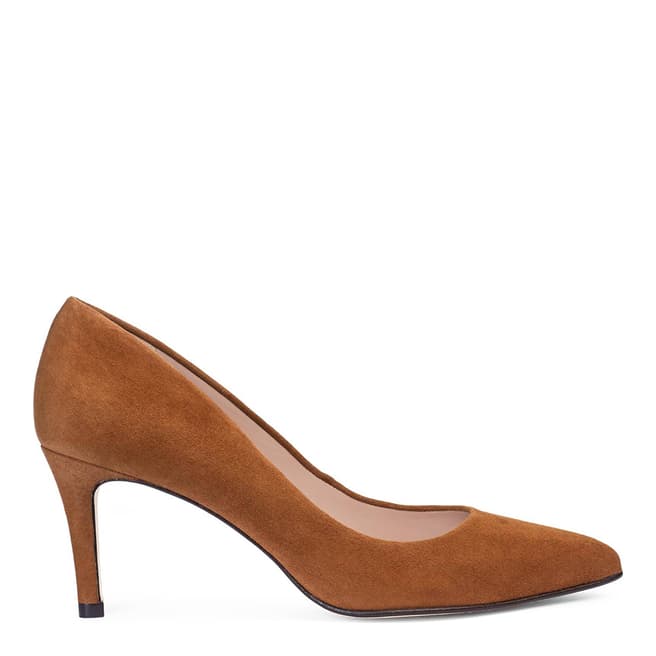 Paco Gil Brown Suede Rita Court Shoes