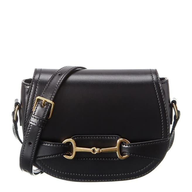 Celine Black Leather Shoulder Bag