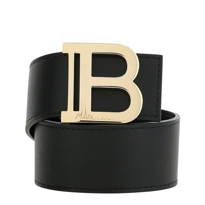 Balmain Black B-Logo Belt 
